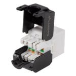 Modulo rete Lanberg KSU6-4000 Flat RJ-45 Cat6 UTP nero bianco ABS