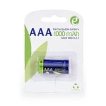 Pilha Recarrregável EnerGenie EG-BA-AAA10-01 AAA 1000 mAh NiMH 2 Unidades