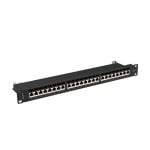 Pannello di patch Lanberg PPS7-1024-B Cat7 24 Porte Rack 1U