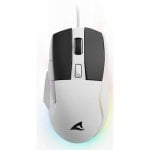 Mouse Sharkoon SGM35 USB 6400 DPI Bianco RGB PTFE 6 Tasti Gaming