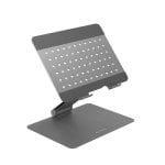 Soporte para portátil Hyper HS1150GYGL aluminio gris plegable 16"