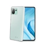 Cover per smartphone Celly Gelskin Custodia TPU Trasparente Monocromatica per Xiaomi Mi 11 Lite 4G/5G