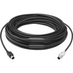 PS/2-Kabel Logitech 939-001490 15 m 6-p Mini-DIN Schwarz