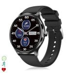 Dam Electronics QS80 Bluetooth 46mm TFT Noir Taille Unique IP67 SpO2 Pulsomètre Thermomètre