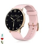 Dam Electronics DM05 Bluetooth 44mm Écran tactile Rond Noir IP67 SpO2 Pulsomètre Tension 23 Sports