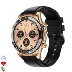 Dam Electronics E18 Pro Bluetooth NFC 1.32" Display 360x360 Preto IP67 Monitor Cardíaco SpO2 Pressão Oxigénio Sono 15 Desportos