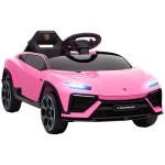 Aiyaplay Coche Eléctrico Para Niños De +3 Años Lamborghini Batería 12v Rosa