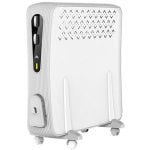 Radiateur électrique Glaziar Vesubio 2000W grand thermostat roues et sécurité