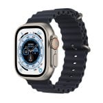 Apple Watch Ultra GPS 4G NFC 49mm OLED Titane Noir Taille Unique Étanche 100m SpO2