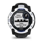 Garmin Instinct GPS Bluetooth 45mm AMOLED Noir/Bleu Unisexe Étanche 10ATM SpO2 Fréquence Cardiaque