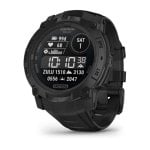 Garmin Instinct GPS AMOLED 45mm Schwarz Unisex SpO2 Pulsmesser Schlaftracker Wasserdicht 10ATM