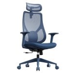 Sense7 Moyo Silla Oficina Ergonómica Ajustable Azul Malla