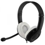 Auriculares Media-Tech Epsilon MT3573 con cable USB, control en línea, llamadas y música, negros