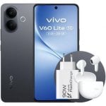 Vivo V60 Lite 8GB 256GB 6.77" AMOLED 120Hz 5G Dual SIM 50MP Carga 90W IP65 Android 15 Negro