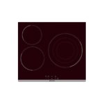 Placa vitrocerámica Brandt BPV6322B 3 zonas 58 cm control táctil negra