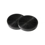 Mepamsa 112.0569.558 Filtros de Carvão Ativo para Exaustor, Pack 2 Unidades, Preto