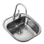 Lava-louça de cozinha Teka Tekaway Stylo 1C + IN 995 Aço Inoxidável 465x485 mm