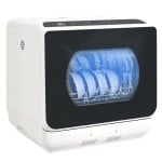 Homcom Lavavajillas De Encimera Con 5+1 Programas Depósito De Agua De 6l