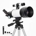 Outsunny Telescopio Refractor Astronómico Para Adultos Principiantes Con Trípode