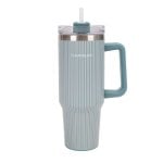Flamingueo Vaso Térmico Verde Acero Inoxidable 1.18 L con Asa y Pajita
