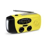 Radio solar de emergencia Thomson RT260Y con linterna LED, powerbank 2000 mAh y función SOS