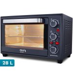 Horno eléctrico Grunkel HR-28COOK 28 L Negro Acero con convección y temporizador
