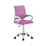 Silla de Escritorio Adec Line Rosa con Apoyabrazos y Altura Regulable 90-102x60x60 cm