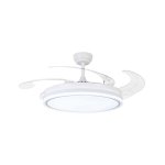 Ventilador de Techo Bel Air Home New Asgard XL LED 80 W 132 cm 4 Aspas Retráctiles Blanco