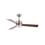 Ventilateur Bel Air Home Kilim Shakespear 18W LED 3 pales rétractables 107 cm