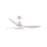 Ventilador de Techo Bel Air Home Tulum Shakespeare 25W Ø120 cm Blanco 3 Aspas LED Mando a Distancia