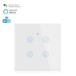 Interruptor Wifi Smarthome Dam Electronics com 4 Botões Tácteis Compatível com Alexa e Google Home