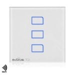 Interrupteur Intelligent Dam Electronics 3 Touches WiFi RF 433MHz Panneau Monocristallin