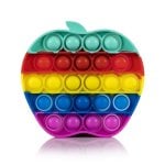 Juguete sensorial Bubble Pop It Manzana Multicolor de Silicona Dam Electronics