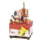 Dam Electronics 3D Musikbox-Bausatz Happy Birthday, 63-teilig, Holz, Lasergeschnitten