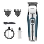 Dam Electronics Tondeuse Rechargeable pour Cheveux et Barbe 2 en 1, Tête Rotative 180°, 5W, USB