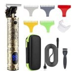 Tondeuse Professionnelle Dam Electronics LM-800 Sans Fil 180min 4 Sabots 1-4mm Écran LED