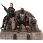Figura Iron Studios Boba Fett And Fennec Shand On Throne Star Wars Deluxe 1/10