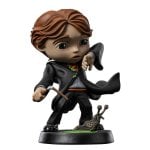 Figura Iron Studios & Minico Harry Potter - Ron Weasley com Varinha Partida