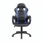 Silla Gaming Basik Line Sof Azul/Negro, Ergonómica y Regulable