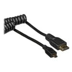 Câble HDMI Atomos ATOMCAB015 0,45 m Micro D vers Standard A Noir