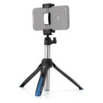 Perche à selfie Benro BK15 aluminium 91cm noir bleu bouton Bluetooth