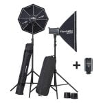 Kit éclairage studio Elinchrom D-Lite RX 4 Softbox To Go 2 x 400J radio inclus