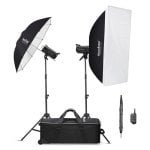 Kit de flash de estudio Godox SK400IIV-C con 400Ws, control inalámbrico y accesorios