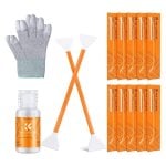 Kit Pulizia Sensore Full Frame K&F CONCEPT 24 mm 10 Bastoncini 20 ml Soluzione Guanti