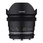 Obiettivo Samyang VDSLR 14mm T3.1 MK2 Montatura Sony E Paraluce Rimovibile Nero