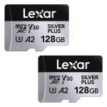 Tarjeta MicroSD Lexar Professional Silver Plus 128GB Pack 2 UHS-I R205/W150 V30 A2