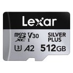 MicroSDXC Lexar Professional SILVER PLUS 512GB UHS-I 205MB/s 150MB/s V30