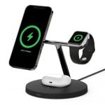 Chargeur Belkin BoostCharge Pro Sans Fil 15 W USB Noir Double Appareil