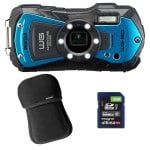 Cámara Compacta Pentax WG-90 16MP Zoom Óptico 5x HDMI Sumergible Azul