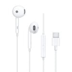 Auricolari OPPO MH135-3 con cavo USB-C per chiamate e musica bianchi
